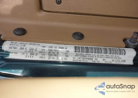 1997 Jeep Wrangler Sport z USA, uszkodzony, nr VIN 1J4FY19S3VP489905